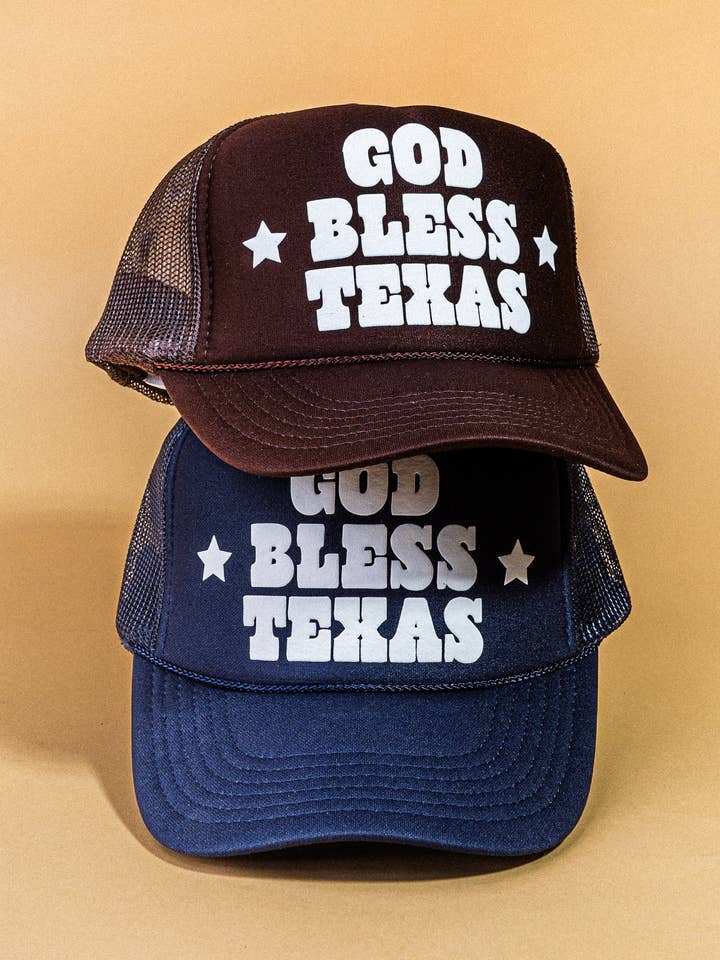 God Bless Texas Trucker for wholesale by Ascot + Hart