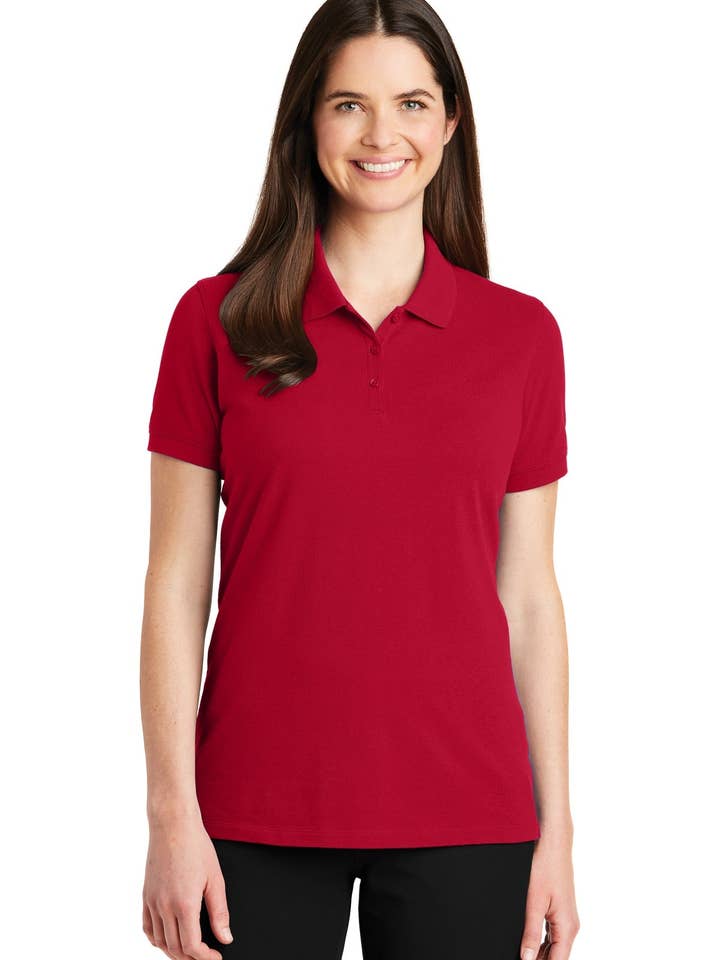 Ink Tees Custom T-Shirt Personalized Print, Premium Quality, Fast Turnaround, Multiple Colors Port Authority Women's EZCotton Polo. LK8000 for wholesale by Ink Tees Custom Tshirts