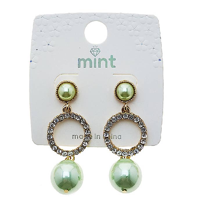 Colorful Pearl Drop Earring for wholesale by Atlas Fashion
