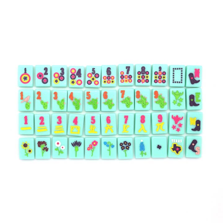 The Mahjong House – Engroshandel Brætspil – Turkis Texas fliser