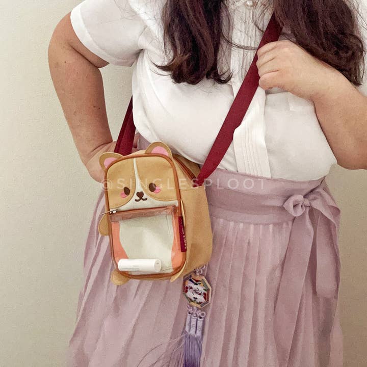 Single Sploot - Wholesale Crossbody Bag - Women's - Corgi Crossbody Mini Ita Bag
