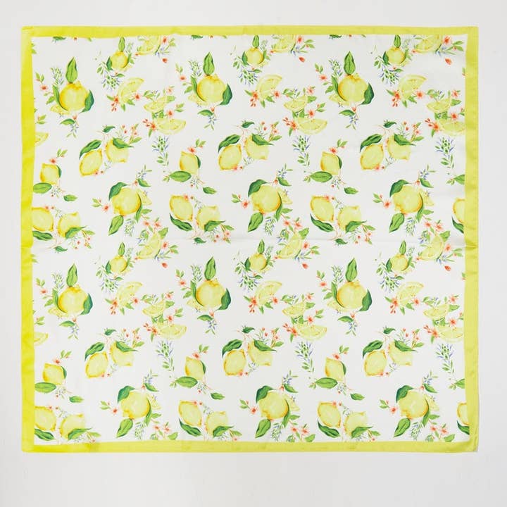 MiMi Wholesale - Wholesale Bandana - Women's - BS0103 Lemon Print Bandana1