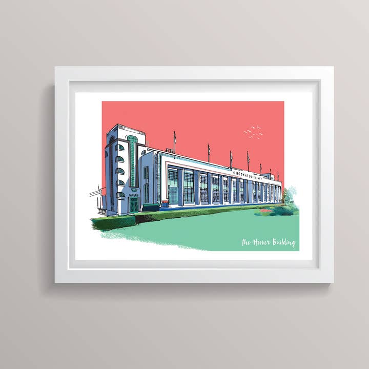 the Hoover Building London Print for wholesale by Rocket 68
