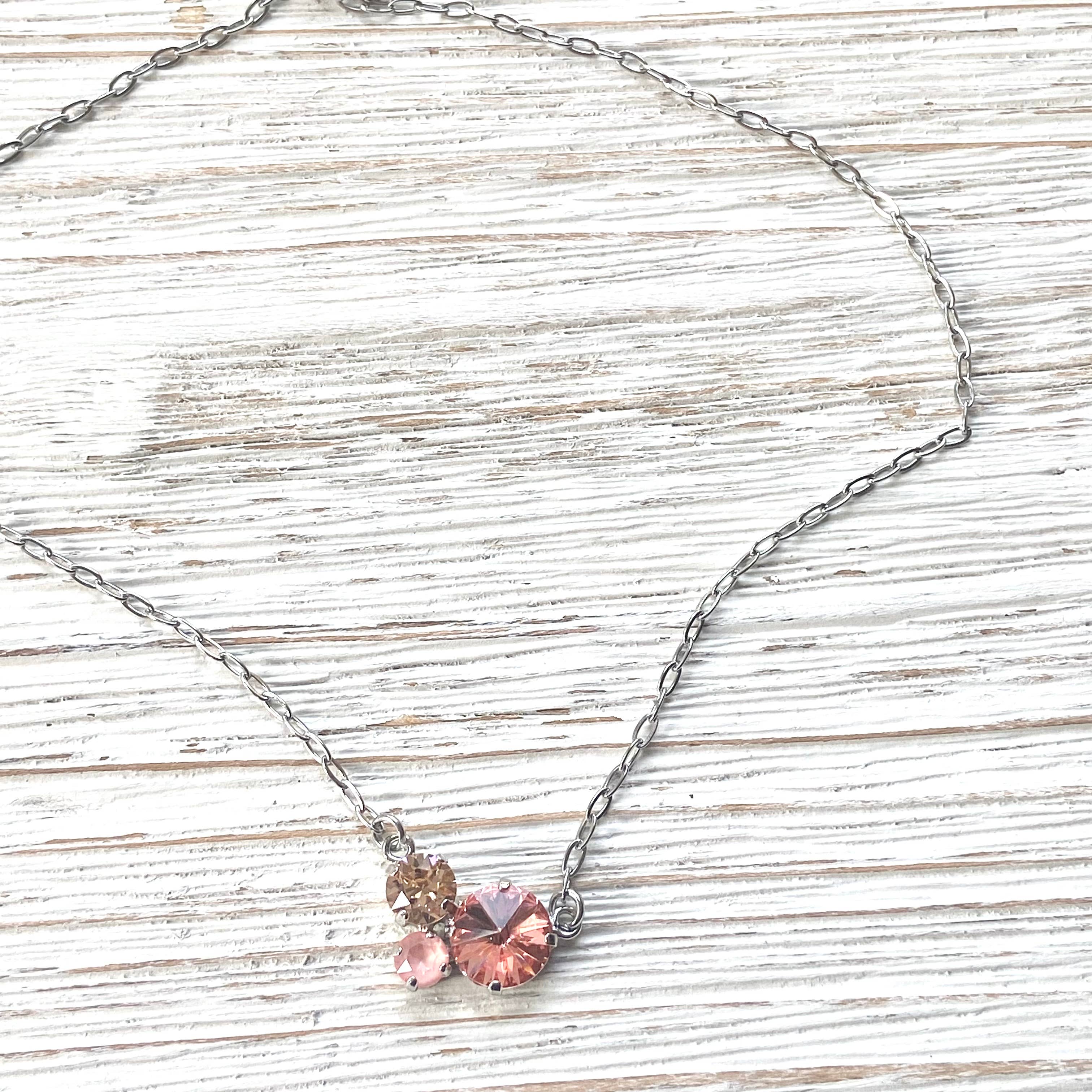 VB&CO Designs Handmade Jewelry - Wholesale Jewelry Set - Crystal jewelry coral crush Swarovski boutique flamingo3