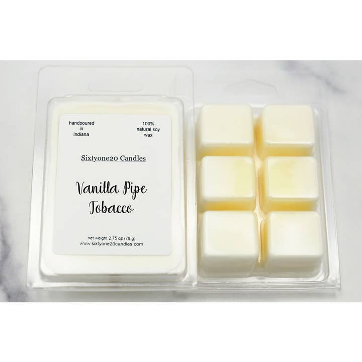 Vanilla Pipe Tobacco Wax Melt ~ 100% Soy for wholesale by Sixtyone20 Candles