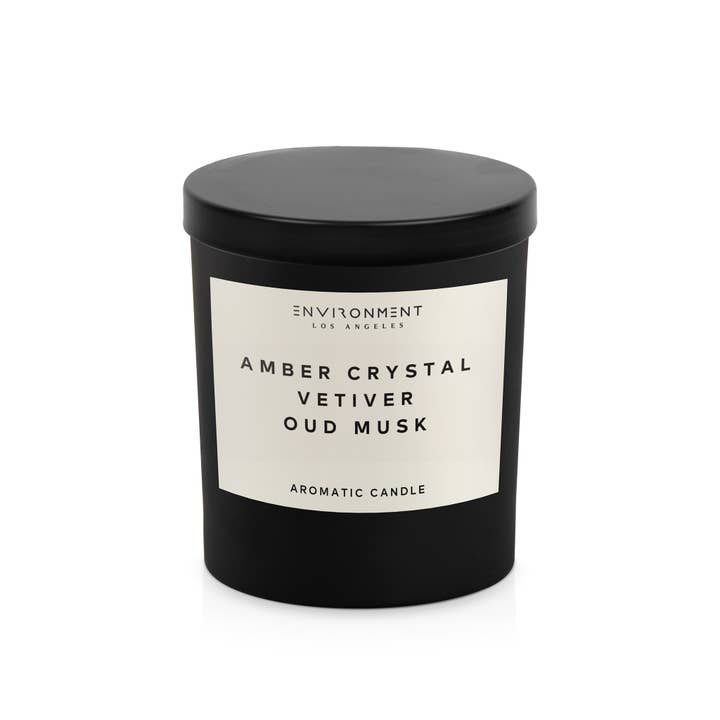 ENVIRONMENT - Wholesale Jar/Filled Candle - 8oz Inspired by Baccarat Rouge 540® Candle with Lid and Box