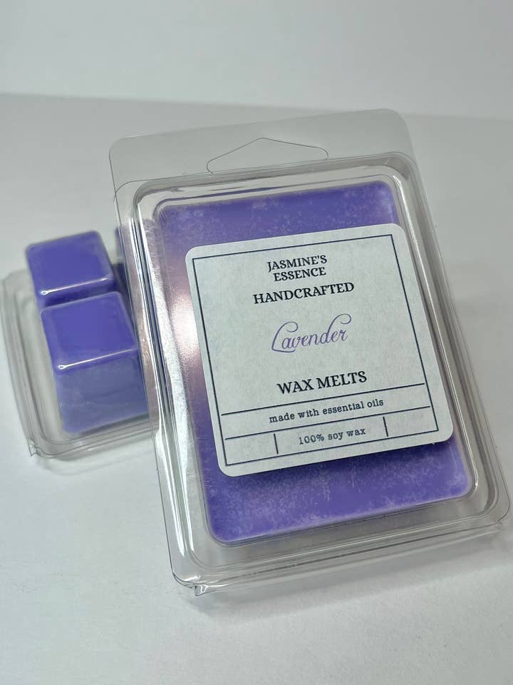 Sciogliere cera alla lavanda per la vendita all'ingrosso da parte di Jasmine’s Essence