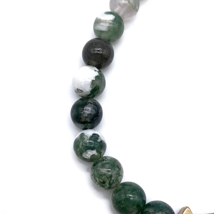 Seeds – Großhandel Perlenarmband – Duluth Armband | Halbedelsteinperlen | Dreiecke aus Messing9