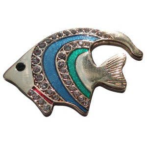 Tropical Fish Ball Marker w/ Crystals for wholesale by Fun Markers