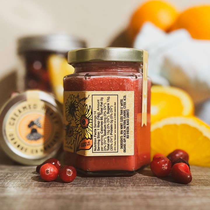 Messner Bee Farm - Wholesale Honey - Orange Cranberry Creamed Honey / 9oz. / Kansas City6