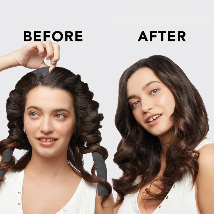 KITSCH - Wholesale Hair Curlers - Satin Heatless Curling Set - Charcoal
