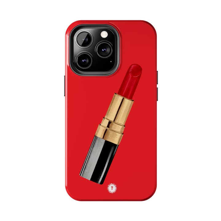 Red Lipstick Painting Phone Case for wholesale by Thursday’s Child Creative Studio
