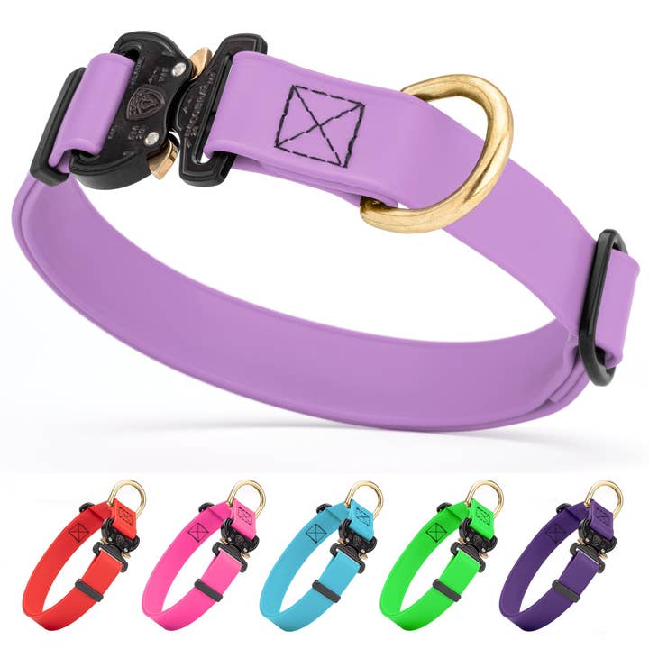 Collier pour chien Viper BioThane avec boucle en métal Cobra – Résistant aux odeurs et étanche pour la vente par Dogline