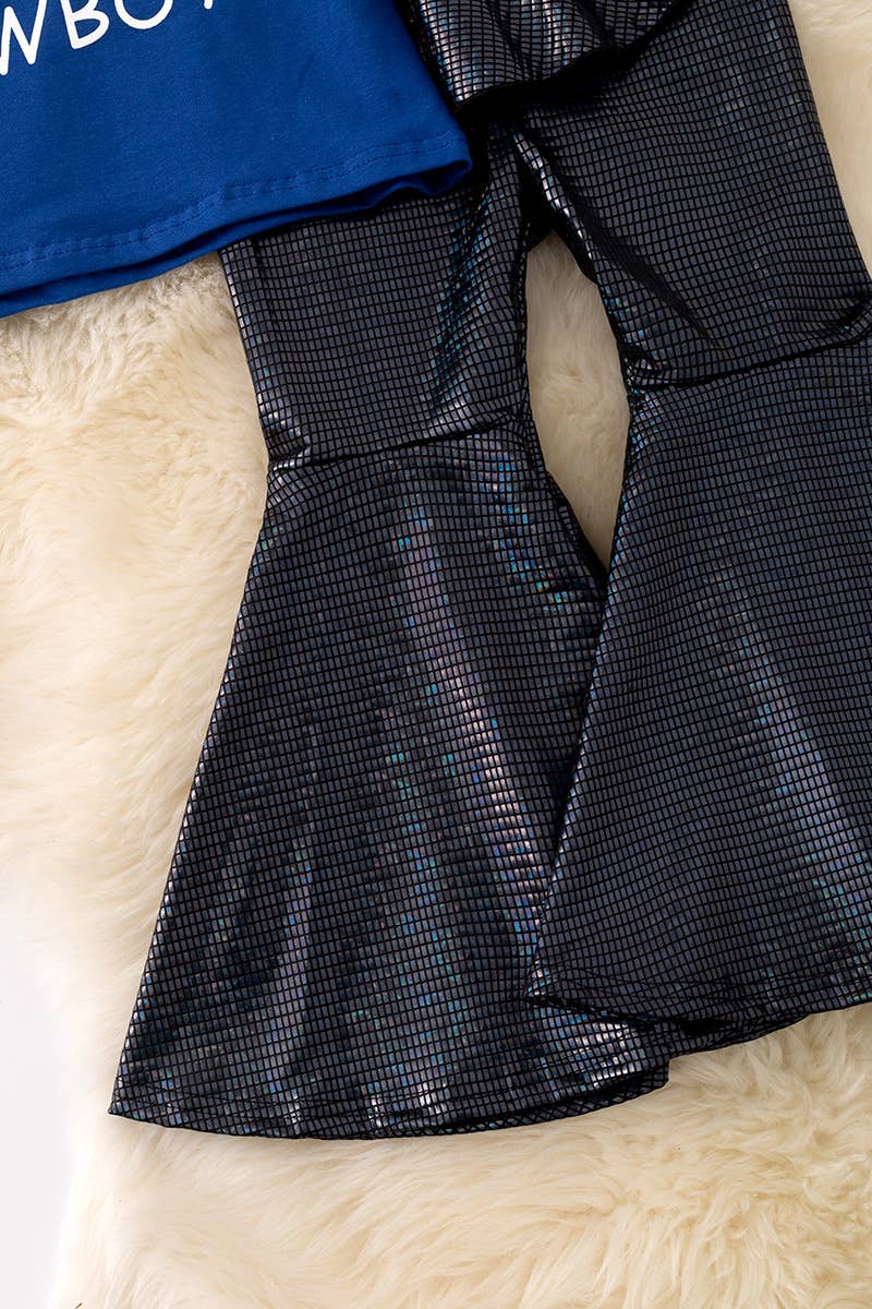 Kids Charm Online - Wholesale Clothing Set - Baby - Dallas " top w/bell sleeves & shimmery pants. OFG42764 SOL2