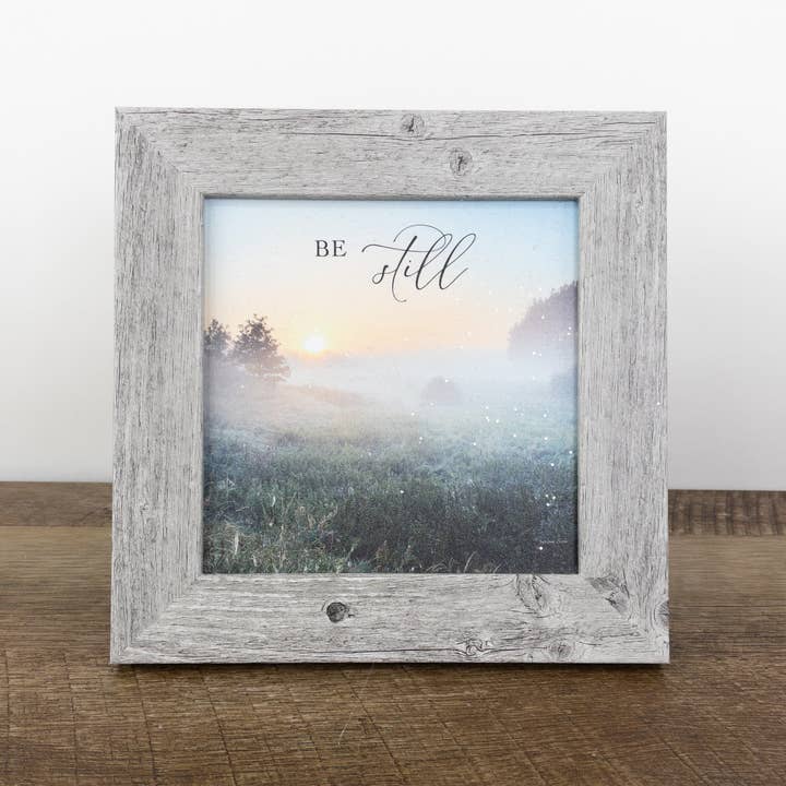 Be Still Inspirational Landscape Art Decor Sign for wholesale by Summer Snow Art