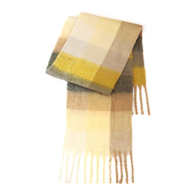 Sweetkama - Vente Écharpe – femme - Écharpe quotidienne à carreaux AC pour femmes SKAS420132