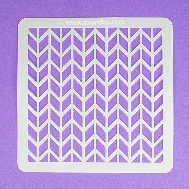 CHEVRON - Cookie Stencil for engroshandel hos Zoi&Co