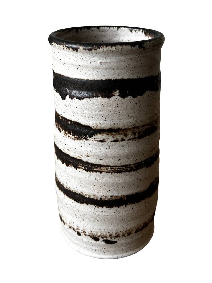 Jarrón Cilíndrico Luna para venta al por mayor de Gina DeSantis Ceramics