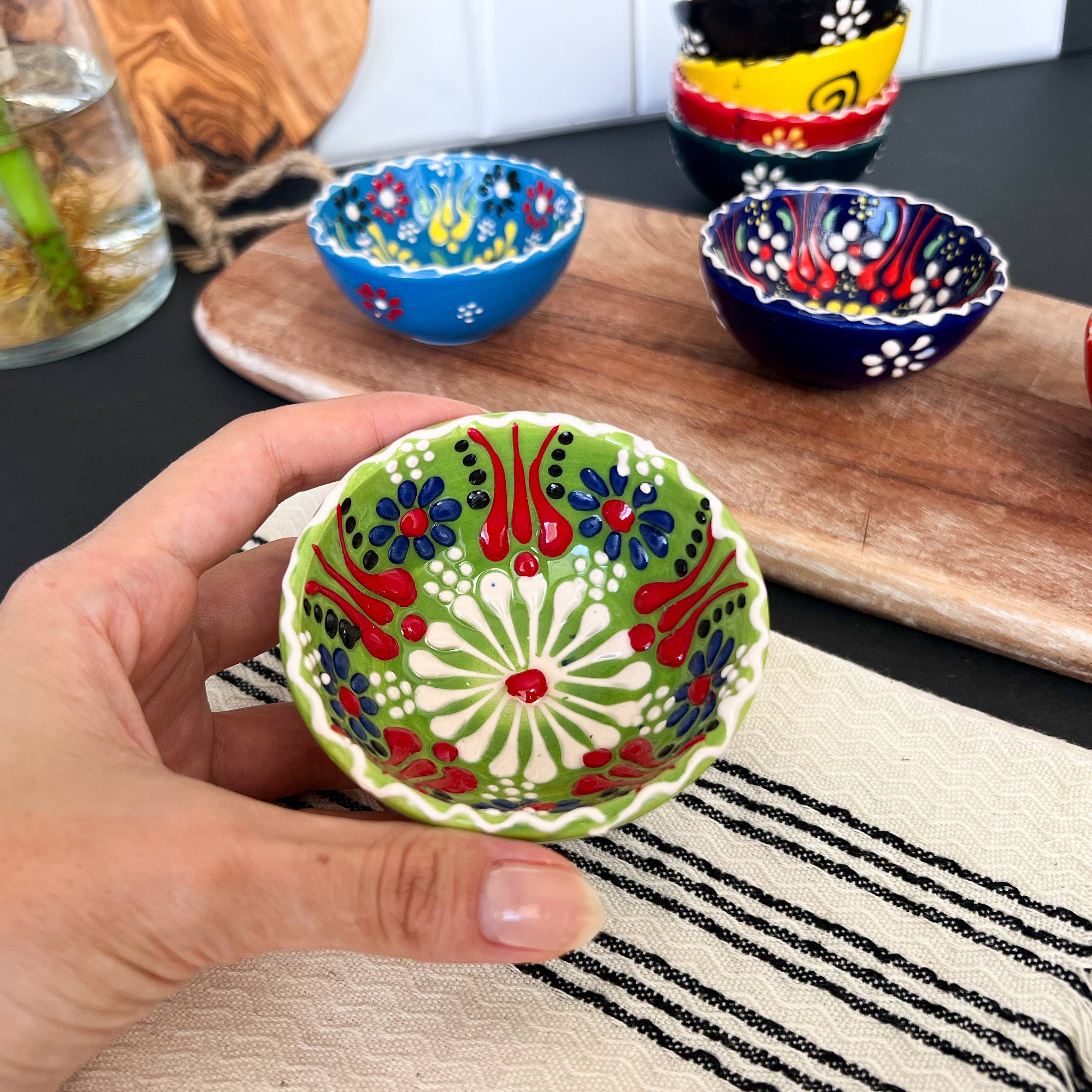Umays Boho - Wholesale Bowl - Handpainted Ceramic Bowls, Small Tapas Bowls, Trinket Dishes11