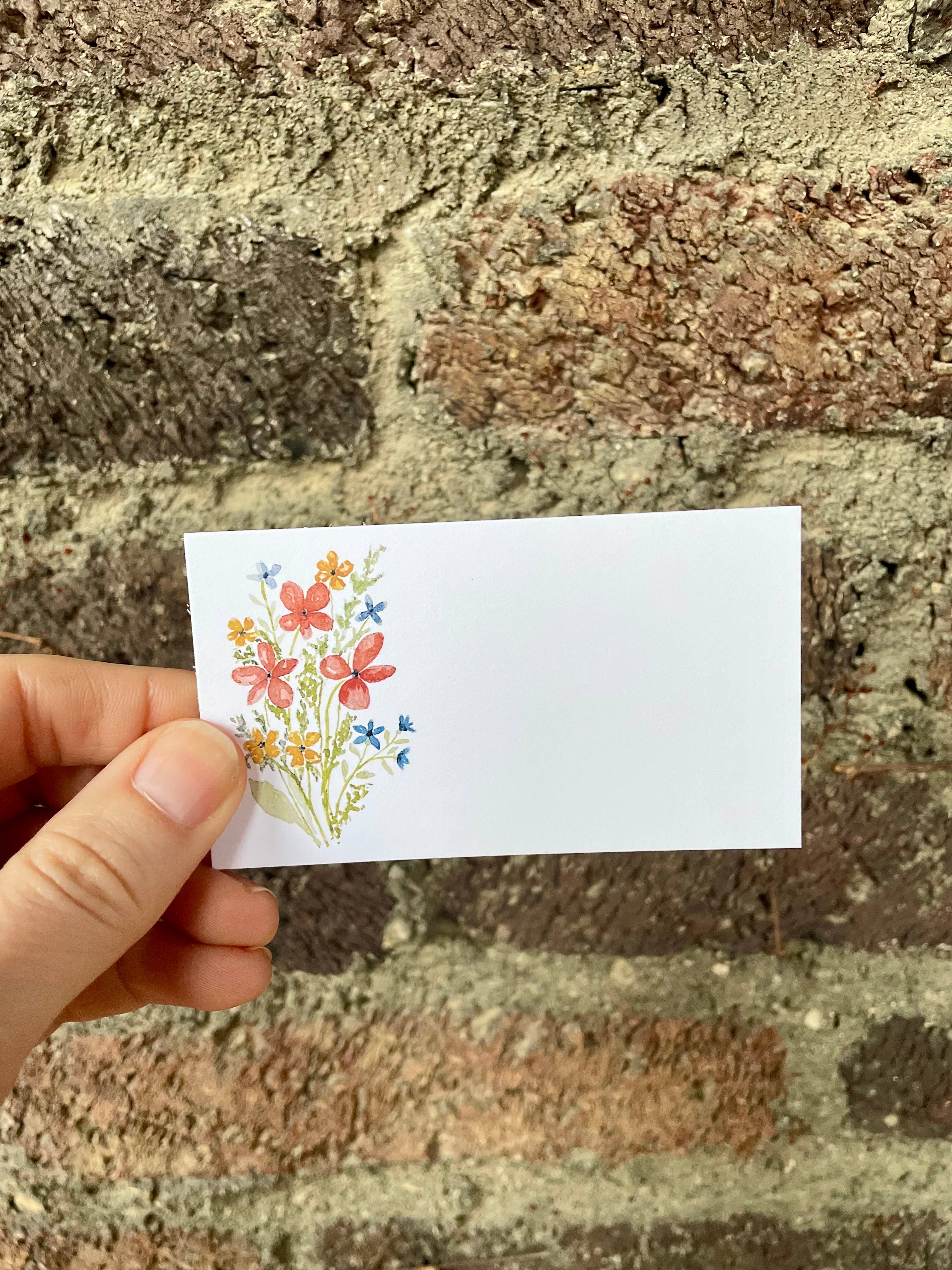Mini Messages Studio - Wholesale Stationery/Notecard Set - Wildflower Mini Messages Set1