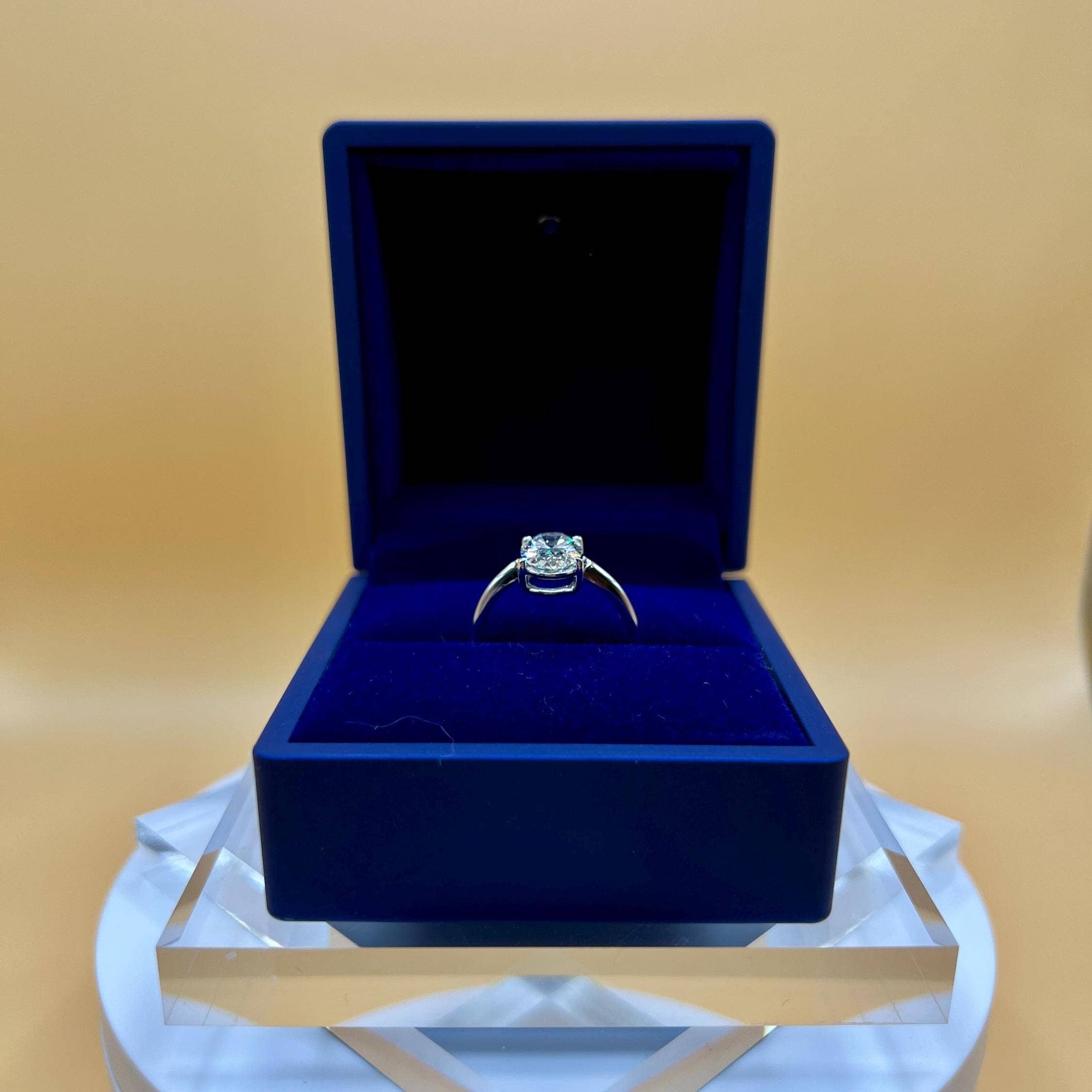 Elegant Jewels LLC - Wholesale Engagement Ring - 4 CT Oval Lab Grown Diamond 14K Gold Solitaire Ring5