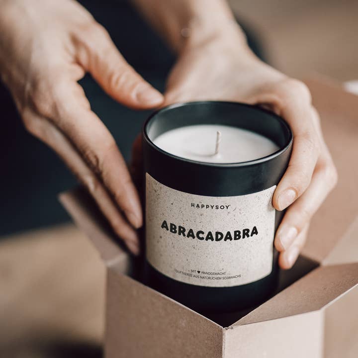 Happysoy - Wholesale Jar/Filled Candle - Scented candle - abracadabra3