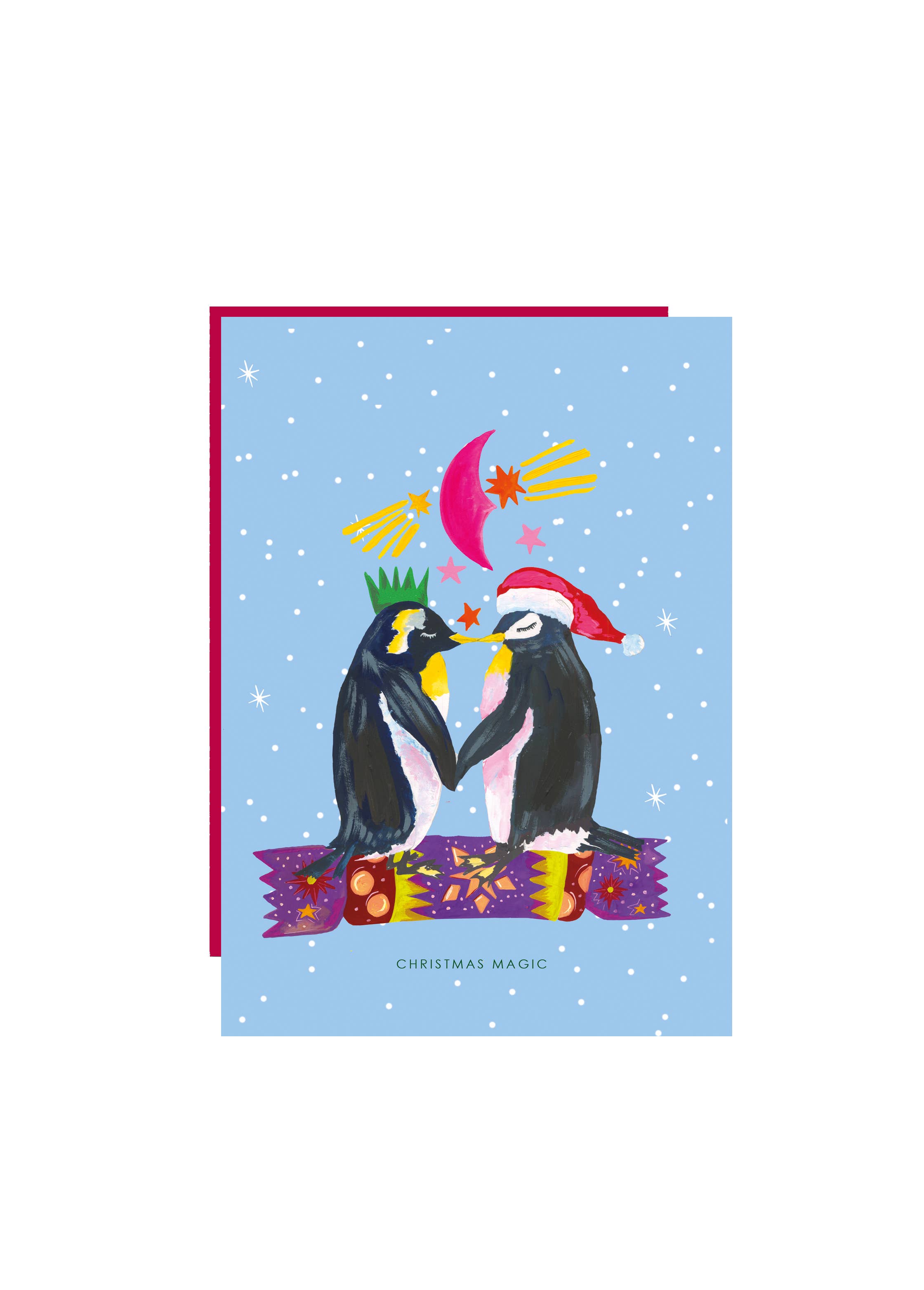 Hutch Cassidy (Greetings Cards and Paper Goods) – wholesale Christmas card – 'Penguin Kiss' Christmas Card2