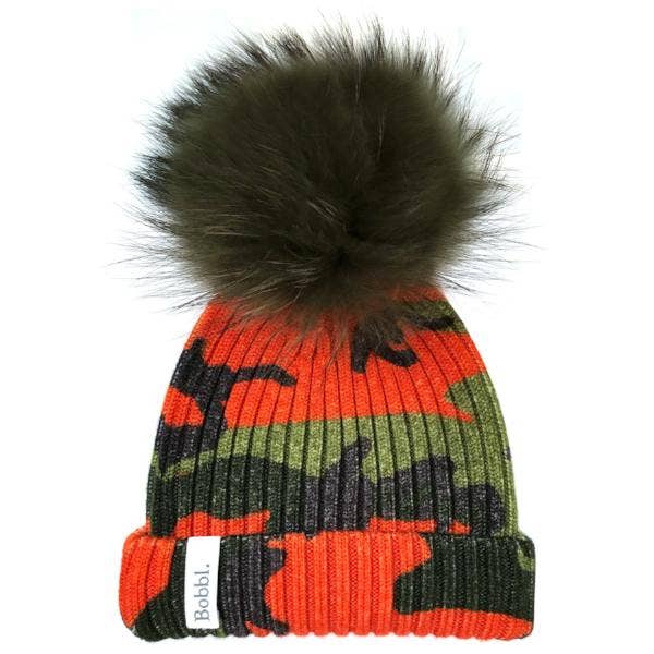 Klassischer bedruckter Hut - Orange Camo für den Großhandel von Bobbl