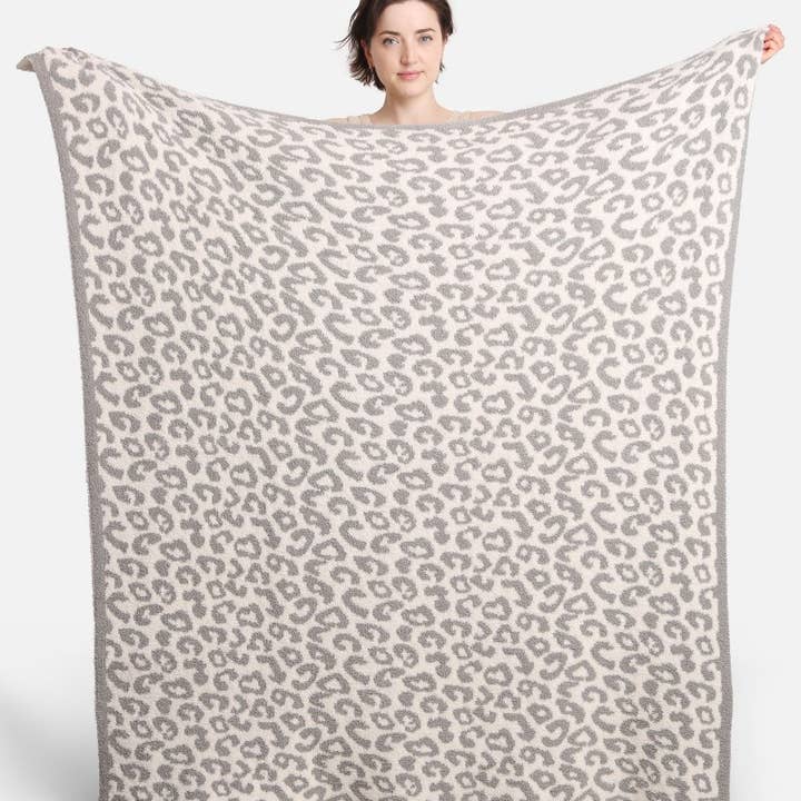 Fashion City - Wholesale Throw Blanket - Leopard Print Luxury Soft Throw Blanket