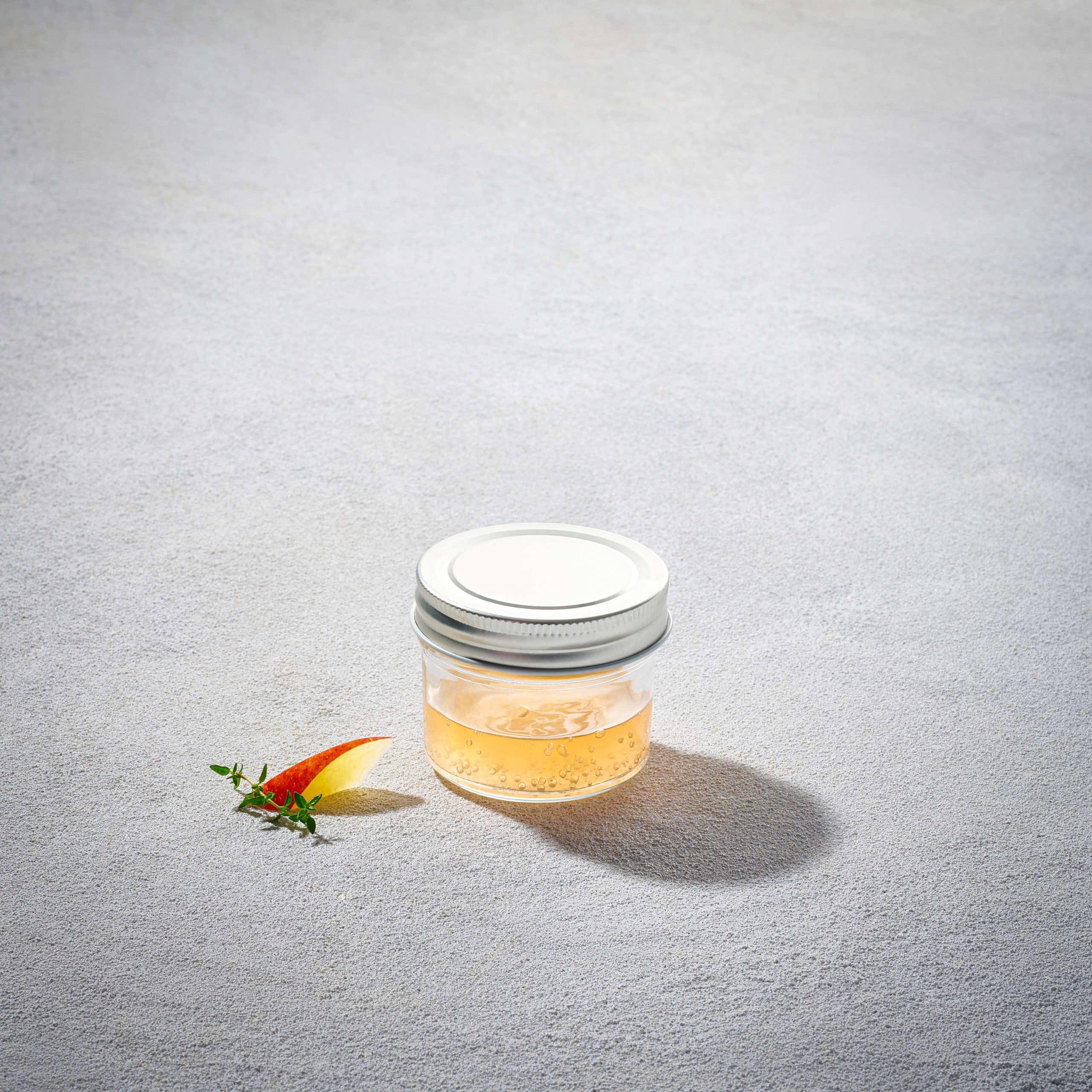 Kadra Kitchenware - Wholesale Weckpot/glazen pot - Vikko - Ronde Glazen Pot (RVS Deksel) 4oz0