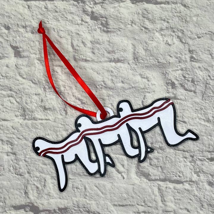 Centipede Horror Ornament 3D Printed for wholesale by Cryptid Craft Studio