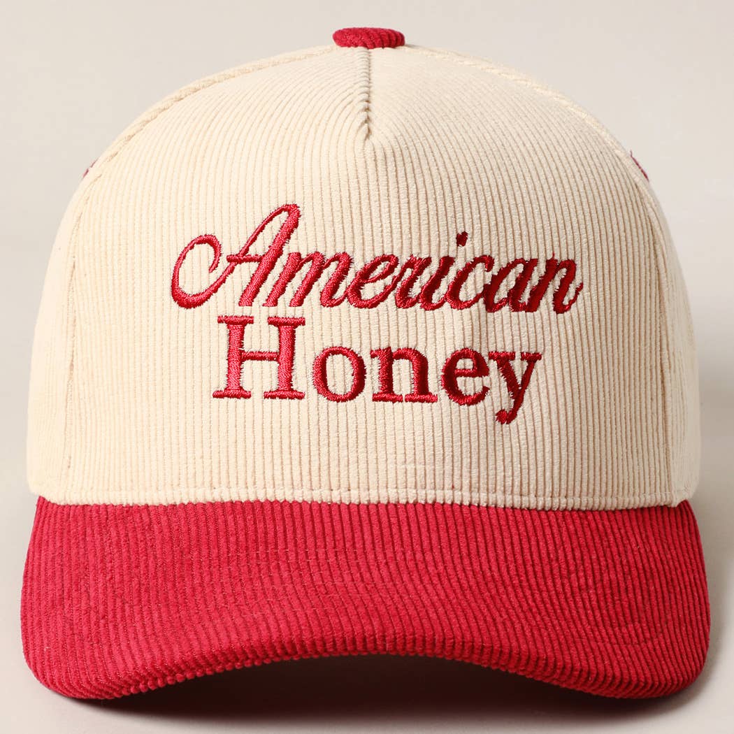 Fashion City - Wholesale Trucker Hat - Unisex - American Honey Corduroy Trucker Baseball Cap1
