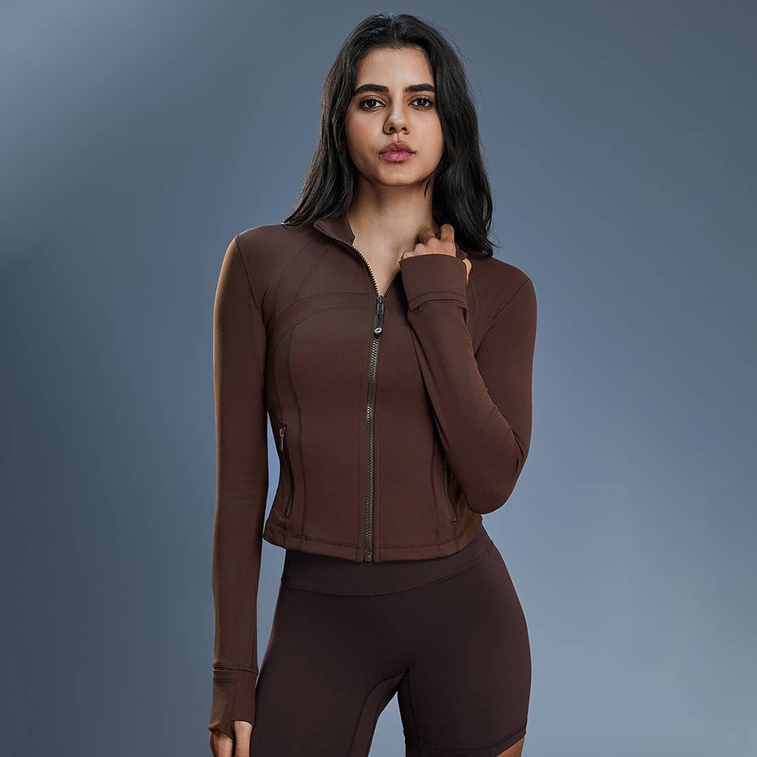 Sodalemon - Wholesale Athletic Jacket - Women's - Women Slim-Fit Wind-Resistant Quick-Dry Sports Jacket16