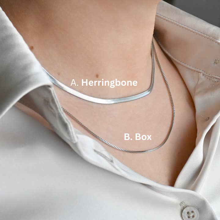 Blueyejewelry - Wholesale Link & Chain Necklace - Dainty Silver Necklaces - Stainless Steel Chain Necklaces2