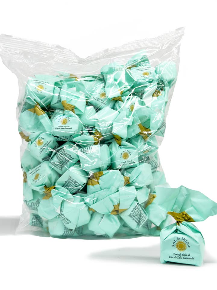 SAL de IBIZA Tartufi dolci al Flor de Sal e Caramello, 1.000g für den Großhandel von SAL de IBIZA
