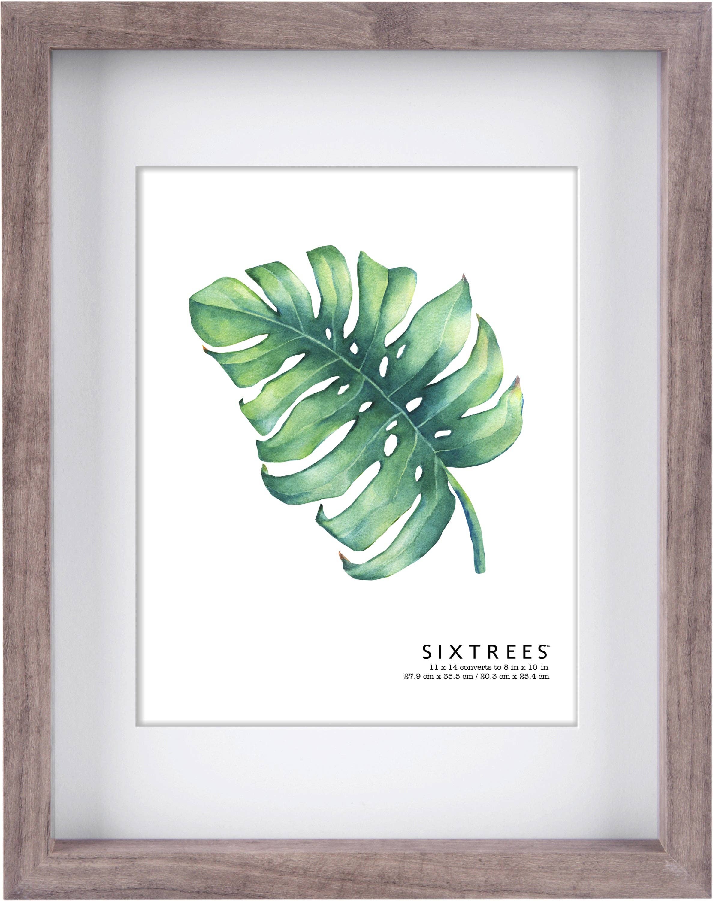 Sixtrees - Wholesale Picture Frame - Ethan Wood Matted Picture Frame - 11X14 or 16X20 - Multiple4