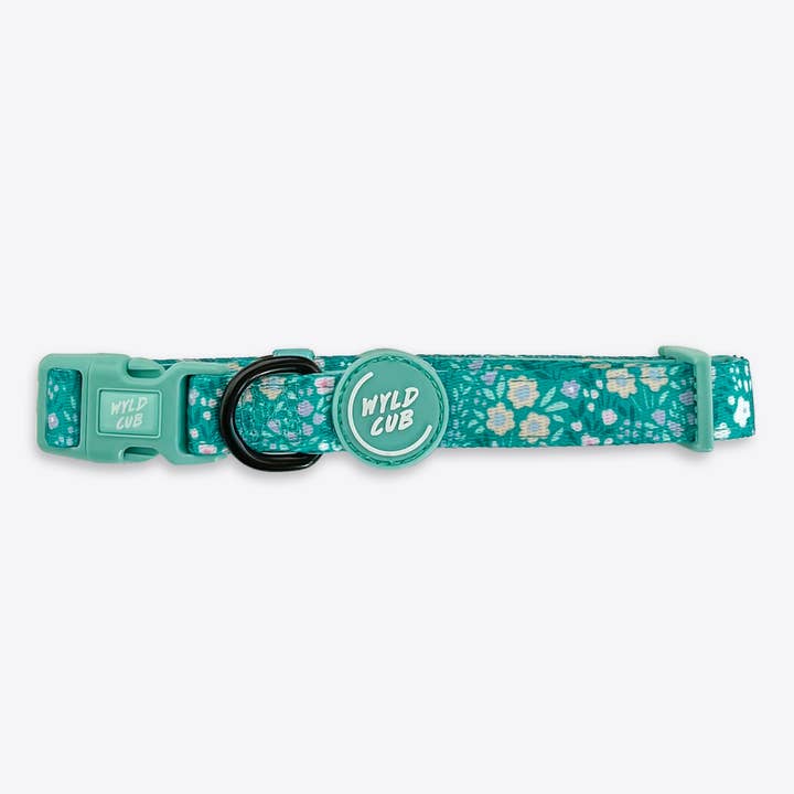 Adjustable Dog Collar: Notting Hill Mint for wholesale by WYLD CUB