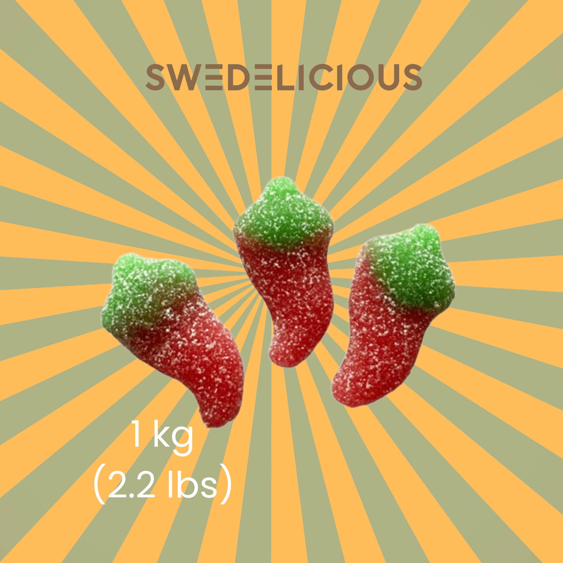 Swedelicious - Swedish Candy – Gomas por atacado – Chili Azedo - Doces Suecos - Escolher e Misturar