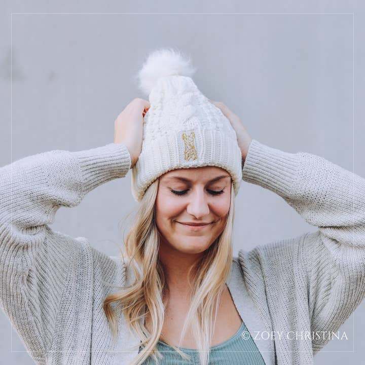 Zoey Christina - Wholesale Beanie - Women's - French Bulldog Winter Hat