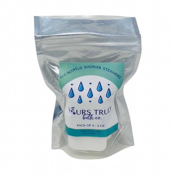 Yours Truly Bath Co - Wholesale Shower steamer/bomb - Eucalyptus Shower Steamers - 3 Pack0