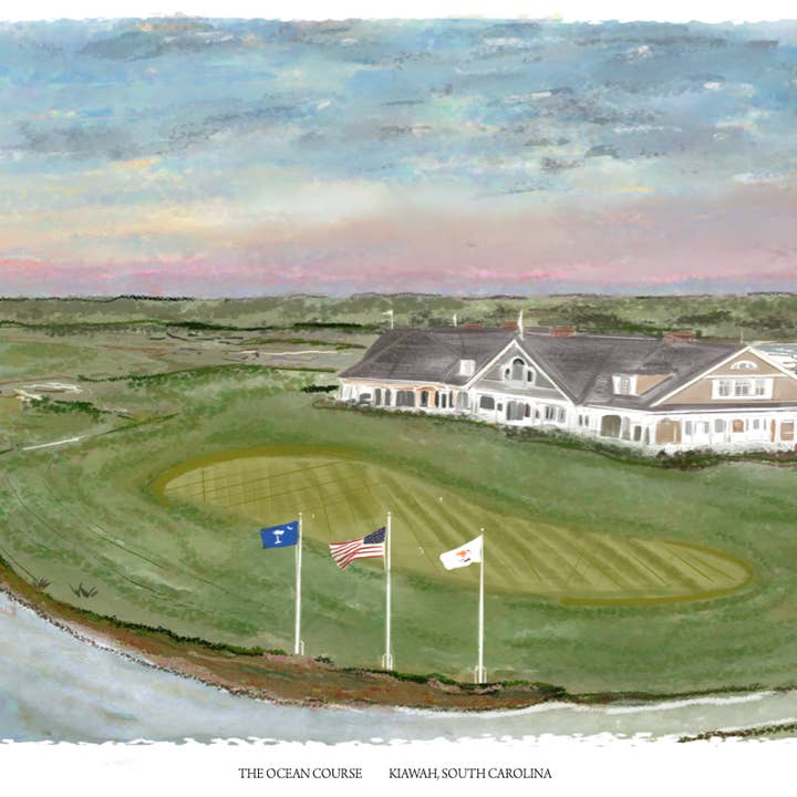 OCEAN COURSE - Note Card for wholesale by Rebecca Illustrated