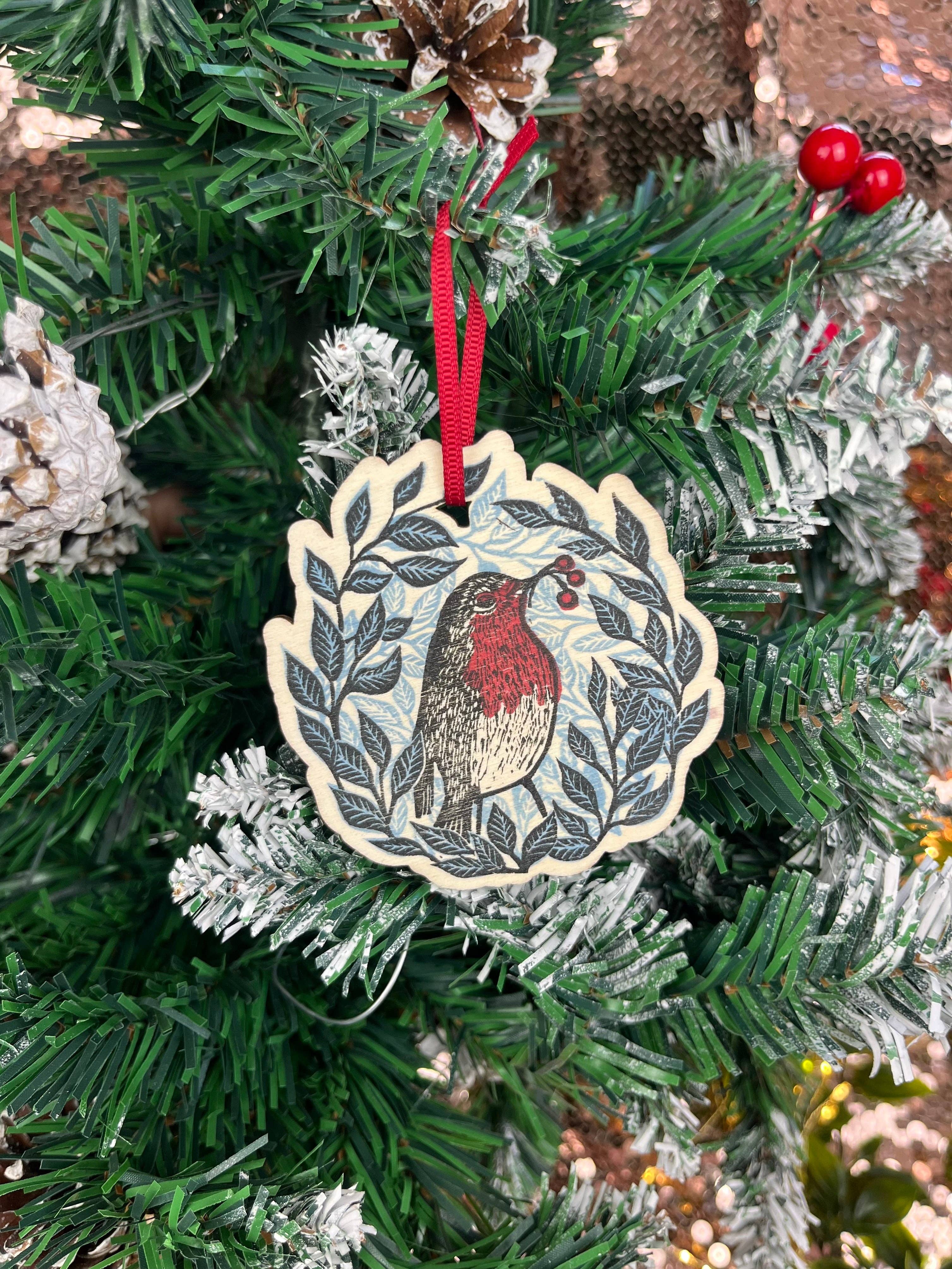 Beth Lewis Art - Wholesale Ornament - Wooden Tree Decorations17