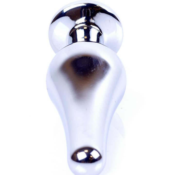Kinky Pleasure – Brinquedo sexual por atacado – Bossoftoys - 64-00072 - Grande Plug Anal Prateado - plug anal com pedra rosa - comprimento 9 cm - diâmetro 2,9 cm - caixa com janela de cor5