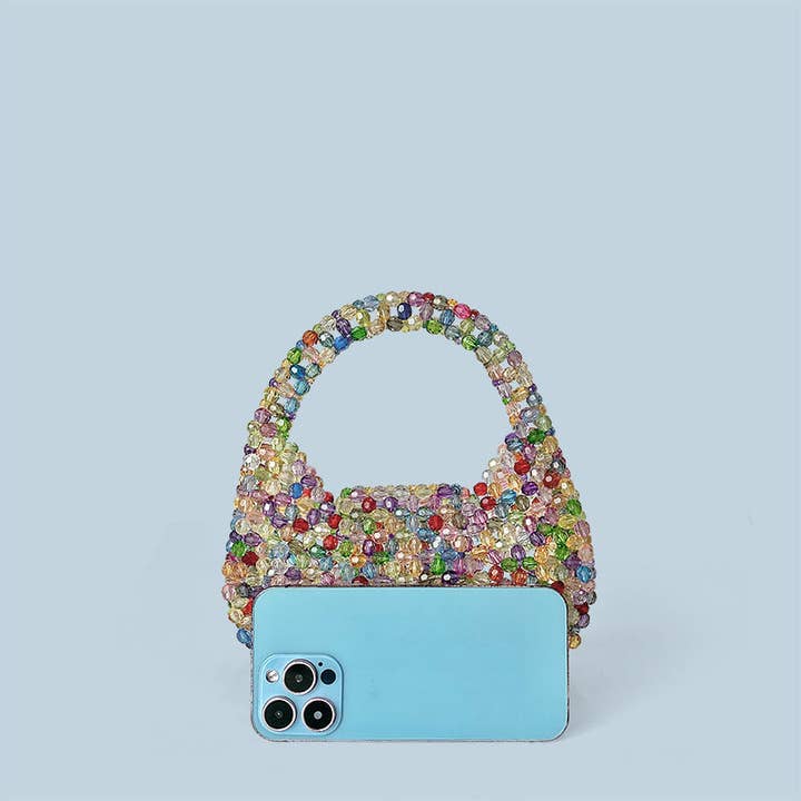 Dipped Shop - Wholesale Top handle bag – women's - Mini Beads Handmade Party Handbag DP25C6825