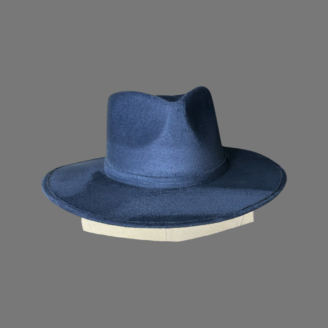 Nati Natash - Wholesale Fedora - Women's - Tear Drop Vegan Suede Rancher Flat Brim42