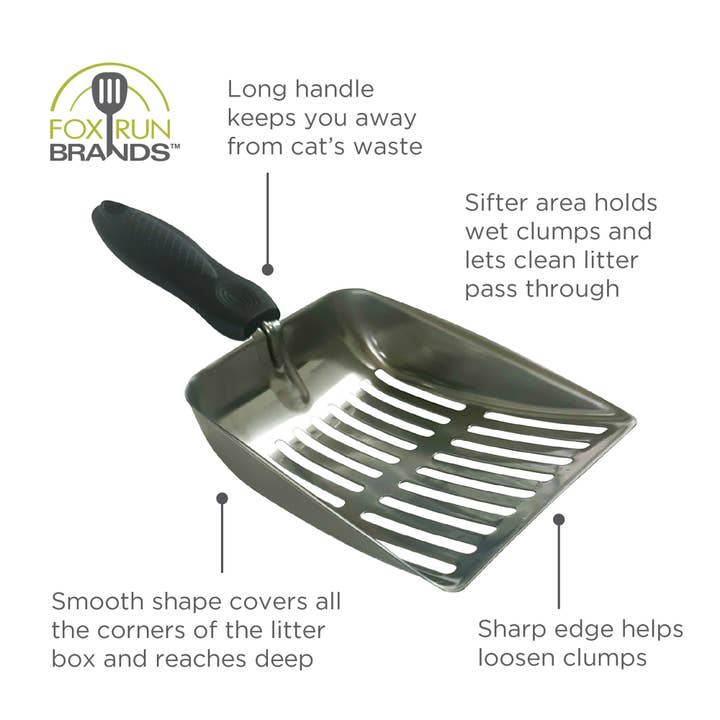 Fox Run Brands - Wholesale Kitchen Tool/Gadget - Fox Run Stainless Steel Cat Litter Scooper, 10"4