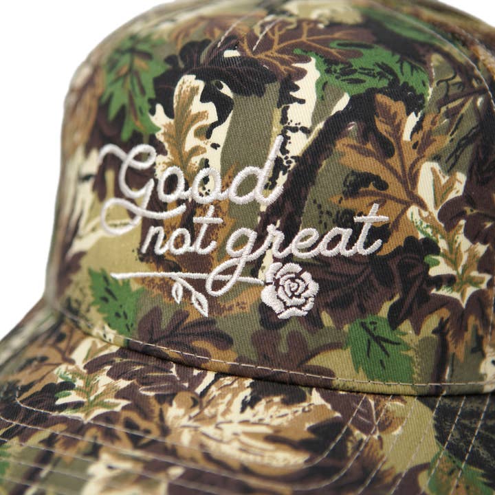 Stuntin Goods - Wholesale Trucker Hat - Unisex - Good Not Great Camo Trucker Hat2
