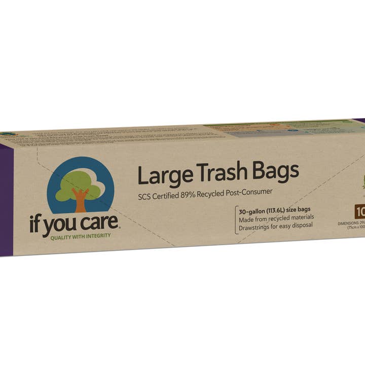 If You Care - Wholesale Trashcan/Trash Bin - 30 Gallon Certified 89% Recycled Post Consumer Large