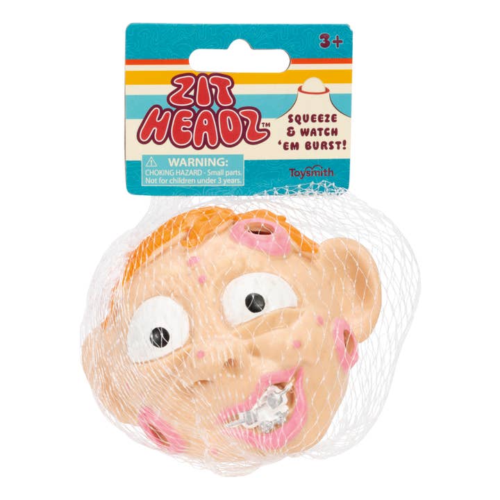 Toysmith - Wholesale Squishy Toy - Kids & Baby - Zit Headz Satisfying Squishy Toy1