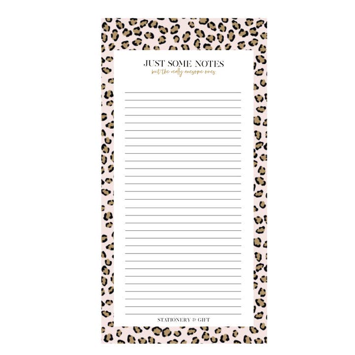 Notitieblok  | Pink Leopard Notes for wholesale by STATIONERY & GIFT